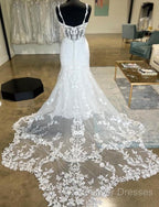 Straps Mermaid Tulle/Lace Wedding Dress