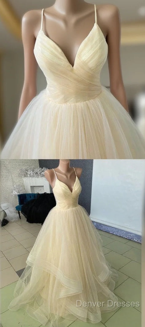 Stunning Champagne Color Wedding Dress Prom Dress For Wedding Party Main image
