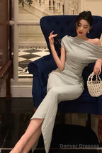 Stunning Mermaid Off The Shoulder Light Green Date Night Dress Prom Dresses Birthday Outfit