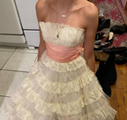 Sweet 16Th Ball Gown Strapless Lace Short Homecoming Dress Birthday Outfits