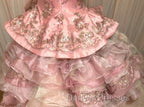 Sweet A-Line Strapless Satin Tulle Sequined Wedding Dress Beaded Diamond Long Ball Gown