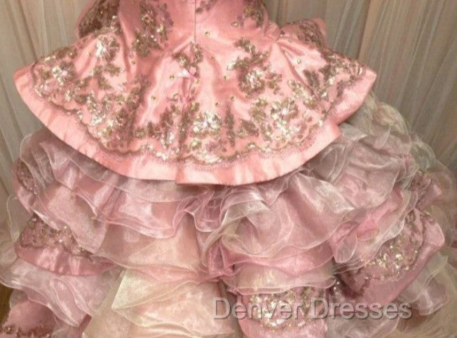 Sweet A-Line Strapless Satin Tulle Sequined Wedding Dress Beaded Diamond Long Ball Gown