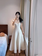 Sweet And Elegant Pink A-Line Off-Shoulder Satin Prom Dress Evening Dress