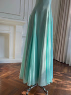 Sweet A-Line Strap Chiffon Long Prom Dress Evening Dress