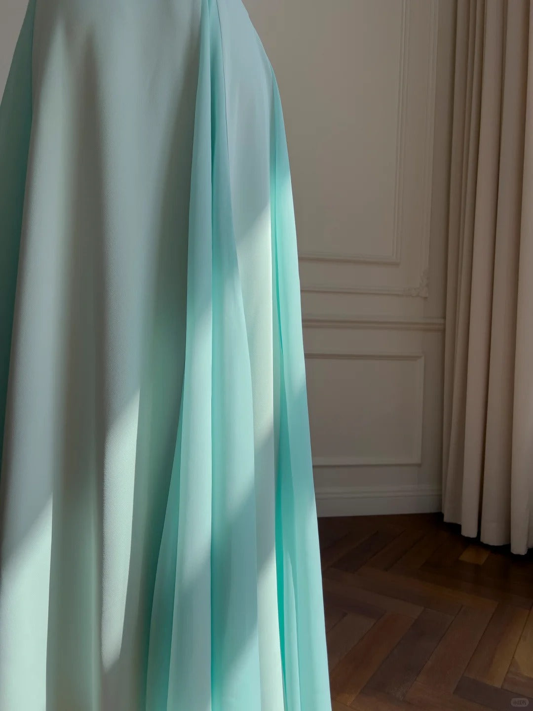 Sweet A-Line Strap Chiffon Long Prom Dress Evening Dress