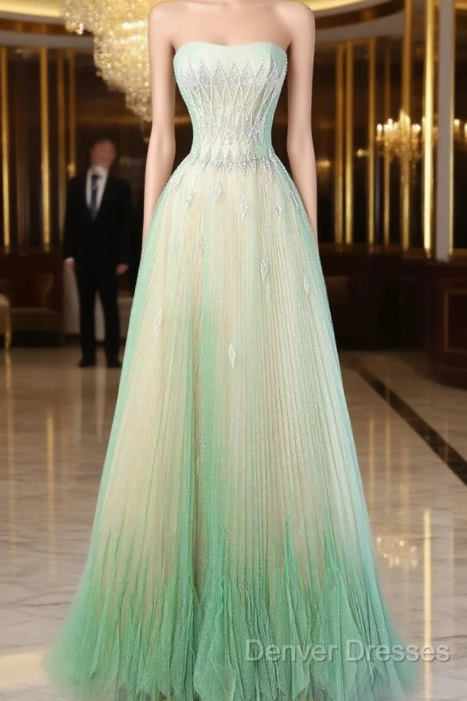 Sweet Fairy Style Ball Gown For Birthday&Quinceanera-Sparkling Diamond A-Line Tulle Evening Dress Main image