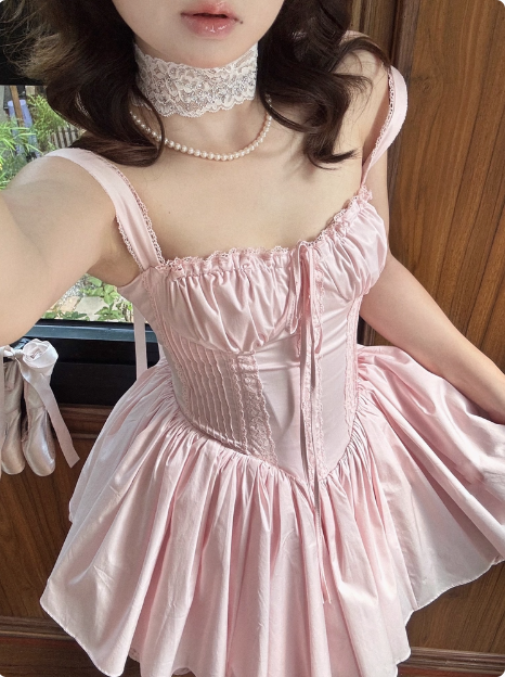 Sweet Fishbone Suspender Princess Birthday Tutu Homecoming Dress Main image