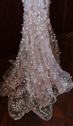 Sweet Pink Mermaid Sweetheart Neckline 3D Petal Tulle Long Prom Dress Evening Dress