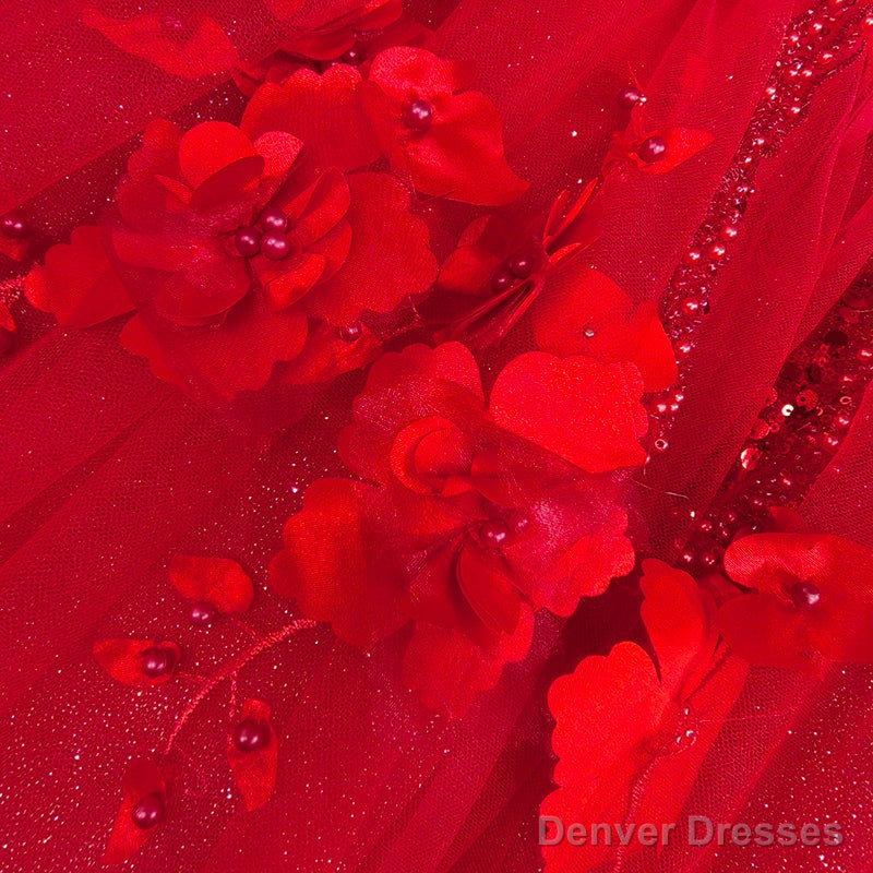 Sweet Valentine Red Quinceanera Dress