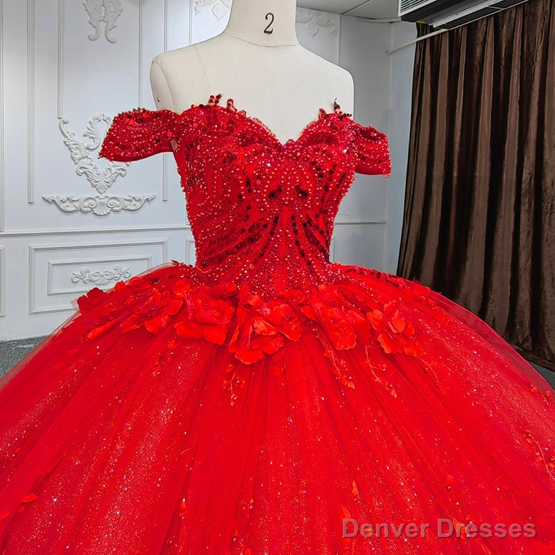 Sweet Valentine Red Quinceanera Dress