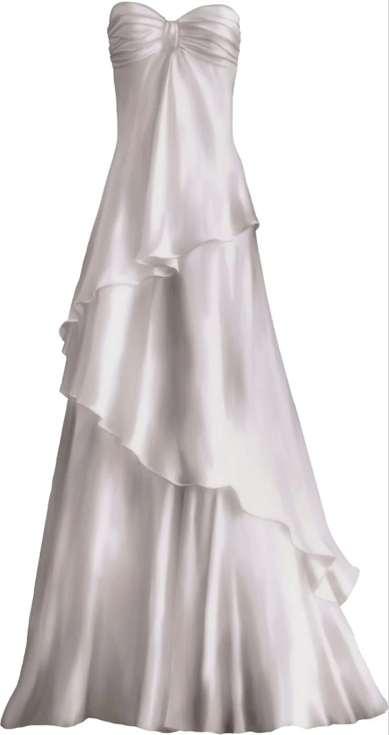 Sweetheart A Line White Long Prom Dress Party Dress Main image
