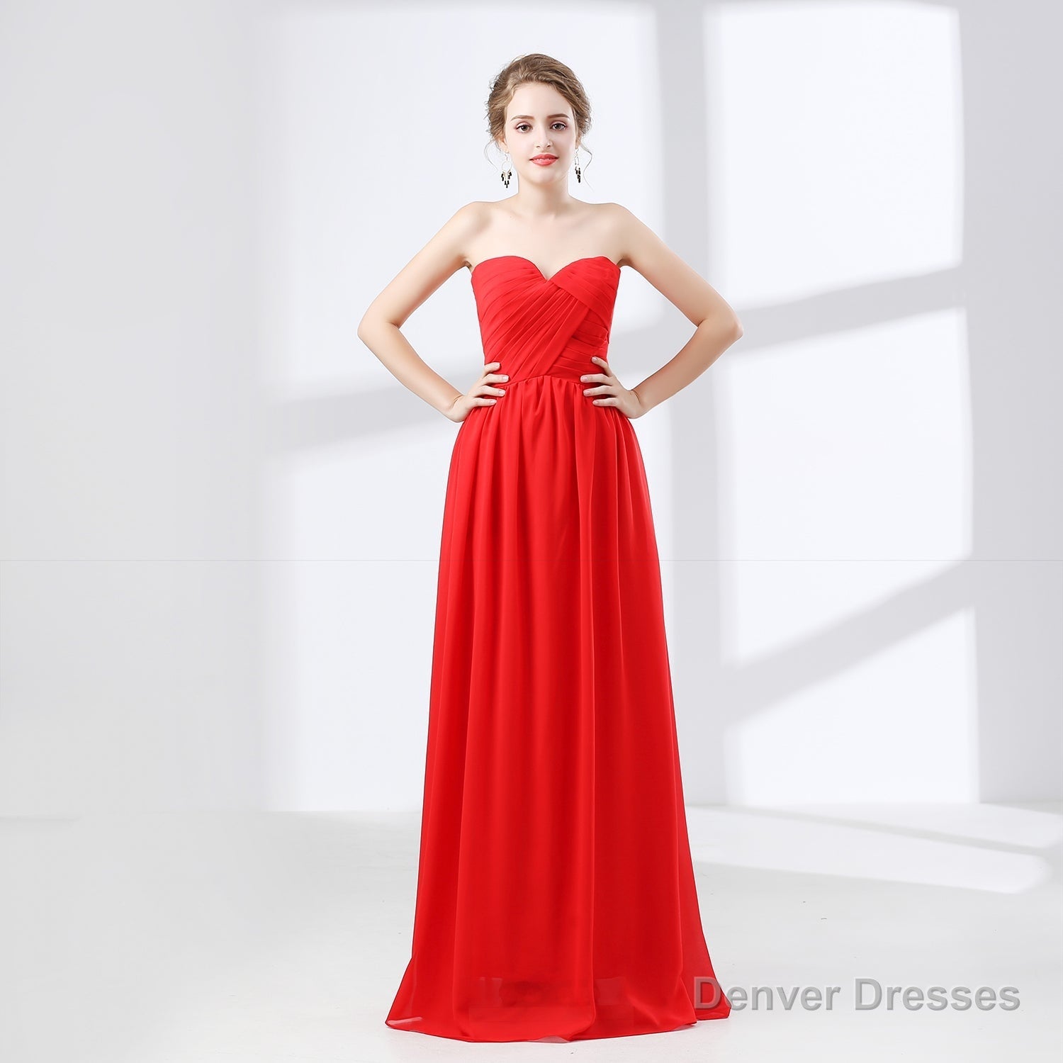 Sweetheart Chiffon A Line Bridesmaids Dresses Secondary image