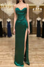 Sweetheart Neck Green Mermaid Long Prom Dress