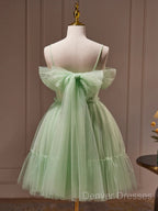 Sweetheart Neck Short Green Prom Dress, Short Green Graduation Homecoming Dress