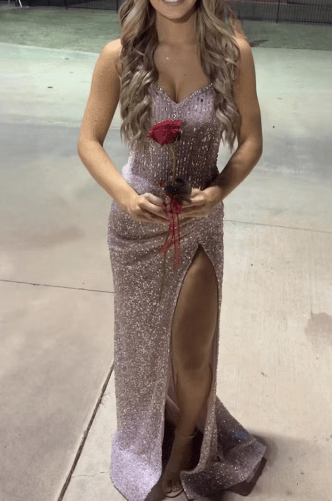 Sweetheart Sequins Mermaid Prom Dress With Beading