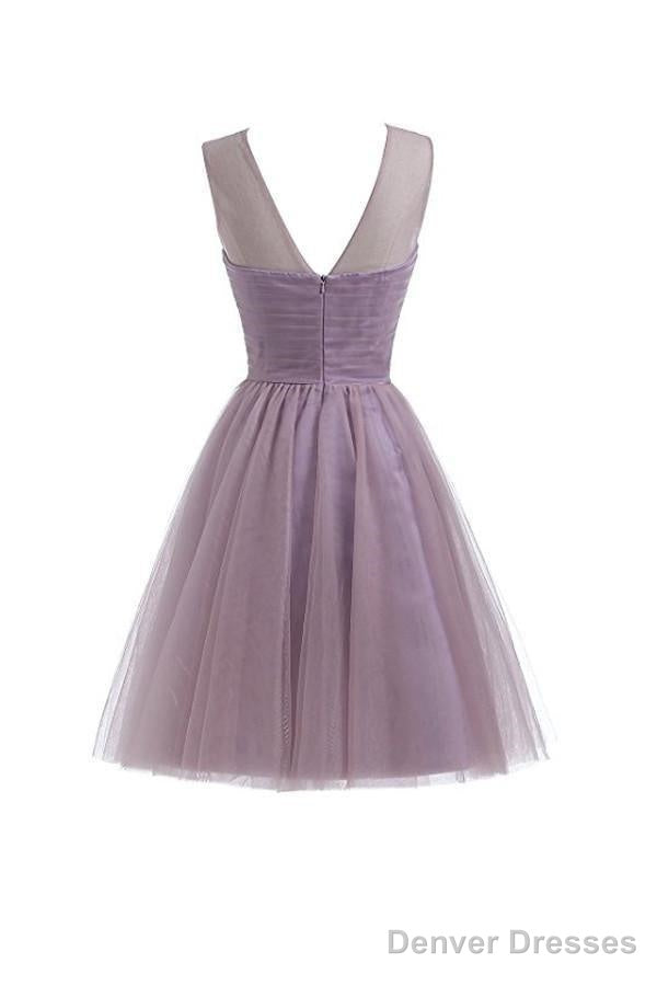 Sweetheart Tulle Light Gray Homecoming Dress Short Prom Dress Secondary image