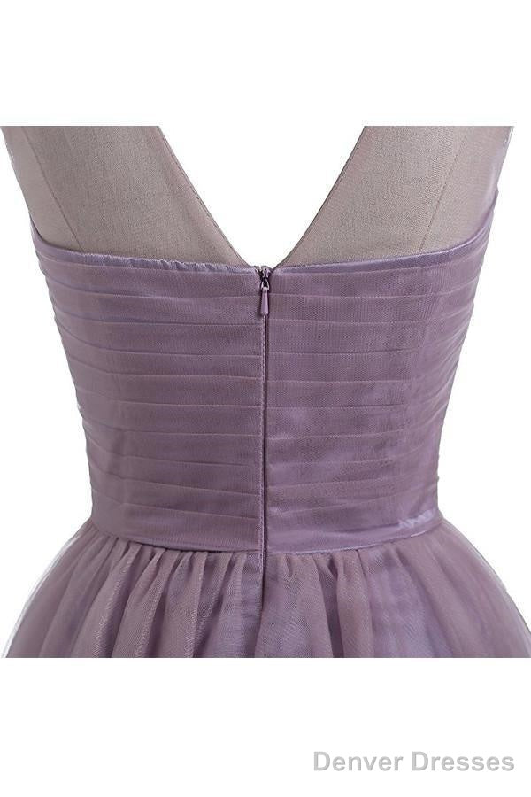 Sweetheart Tulle Light Gray Homecoming Dress Short Prom Dress