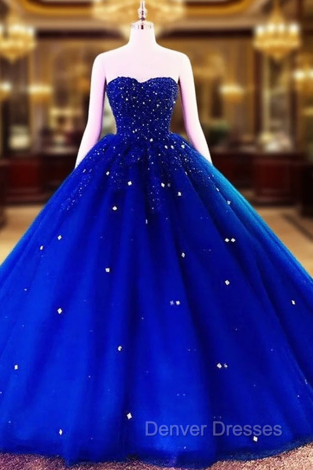 Sweetheart Wedding Dress Tulle Ball Gown Lace Beaded Main image