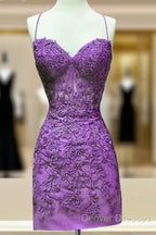 Tight Lace Corset Homecoming Dress Spaghetti Straps