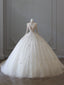 Timeless Ball Gown High Neckline Tulle Long Sleeves Wedding Dress Bridal Dress
