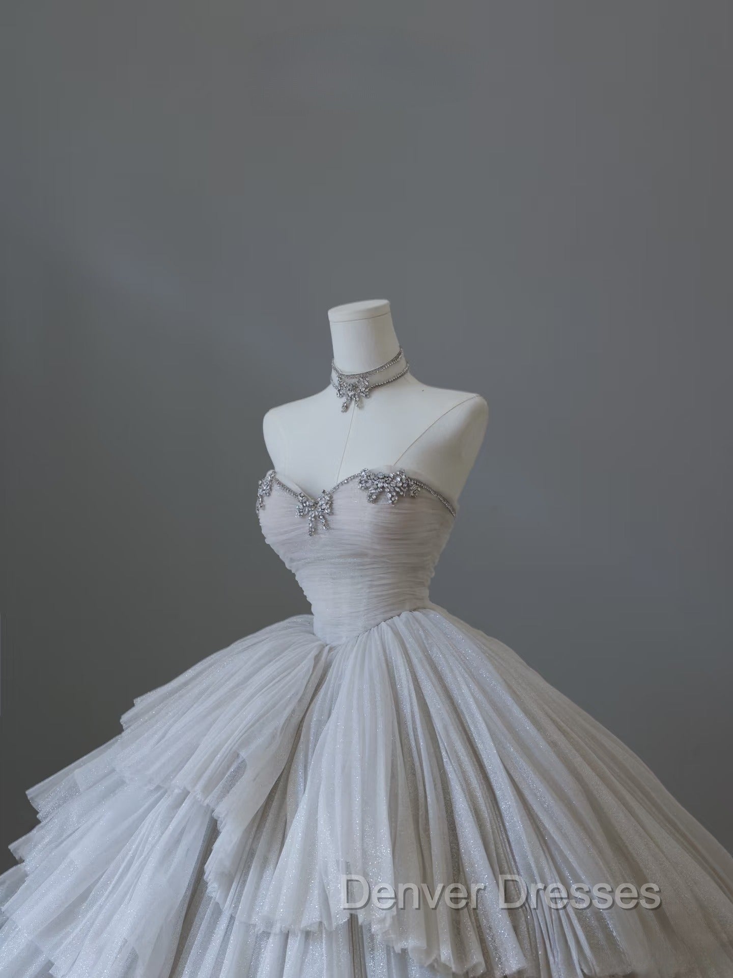 Timeless Ball Gown Sweetheart Tulle Long Wedding Dress Bridal Dress Secondary image