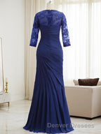 Trumpet/Mermaid Sweetheart Floor-Length Chiffon Mother of the Bride Dress With Lace