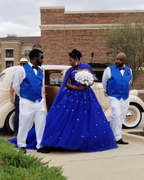 Tulle Ball Gown Quinceanera Dress With Cape Prom Dress