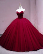 Tulle Corset Ball Gown Quinceanera Dresses Pleated V Neck