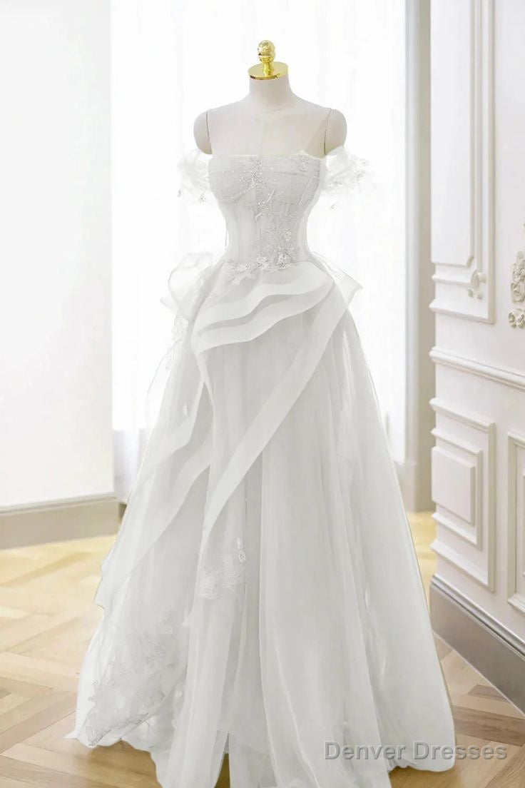 Tulle Lace Long Prom Dress Secondary image