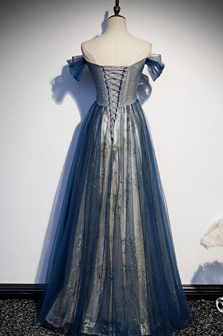 Tulle Long Off Shoulder Evening Dress Secondary image