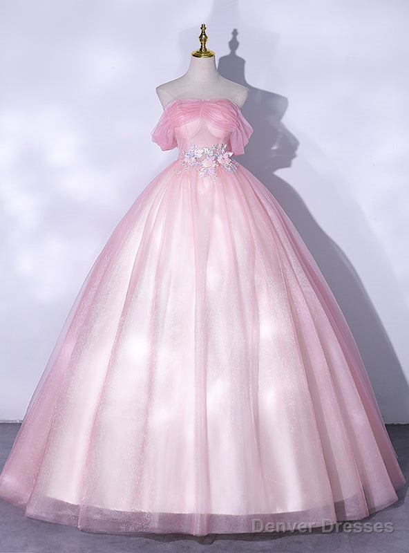 Tulle Off the Shoulder Appliques Quinceanera Dress Main image