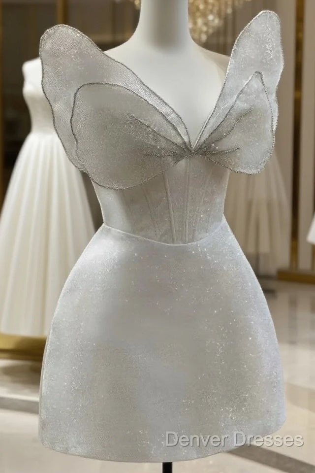 Unique Princess Spaghetti Straps Homecoming Dress,Elegant Prom Dress Main image