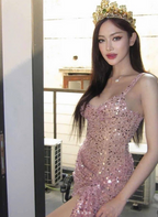 Unique Sheath Straps Sequin Lilac Formal Tight Homecoming Dress 8Th Grad Dance Graduation Dress Short Hoco Dress
