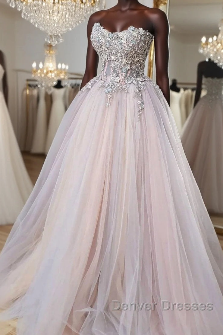 Unique sweetheart tulle lace formal Dress tulle lace evening Dress Main image