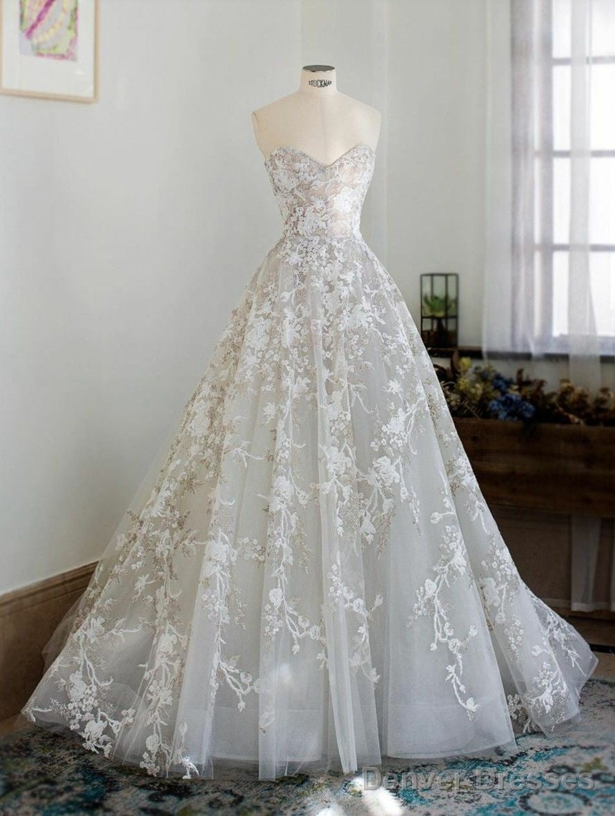 Unique Wedding Gown Lace Wedding Dress Princess Gown Prom Dress