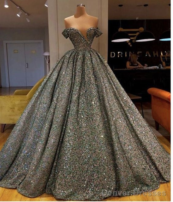 Unique Wedding Gown Sequin Wedding Dress Princess Gown Prom Dress