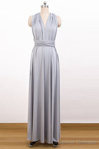 V-Neck Chiffon Long Convertible Bridesmaids Dresses