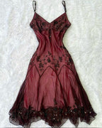 Vintage A Line Straps Dark Pink Prom Dress 22Th Birthday Outfit