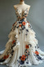 Fairytale A-Line Wedding Dress Œ¸Chiffon 3D Applique Evening Dress
