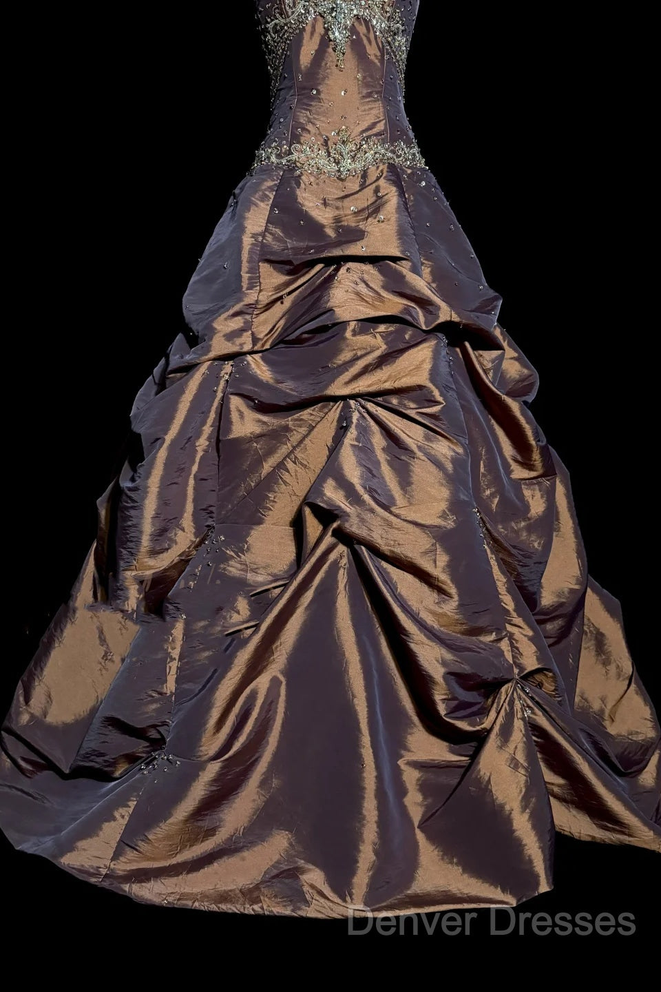 Vintage Ball Gown Halter Brown Sleeveless Long Prom Gown Fairy Prom Dress