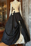 Vintage Ball Gown Sleeveless Long Black Evening Dress Prom Dress