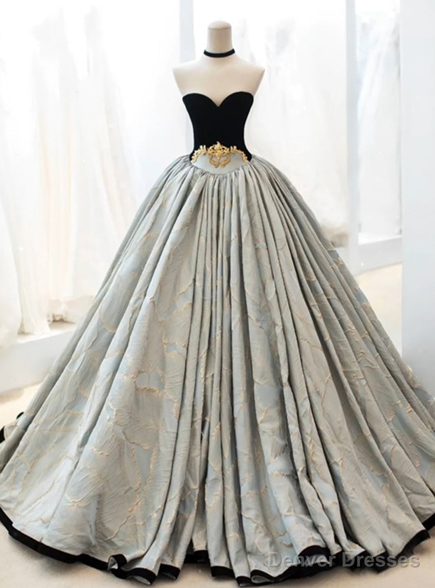 Vintage Ball Gown Strapless Porm Dress Main image