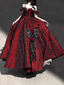 Vintage Ball Gown Straps Long Burgundy Ruffles Lace Prom Dress Birthday Outfits