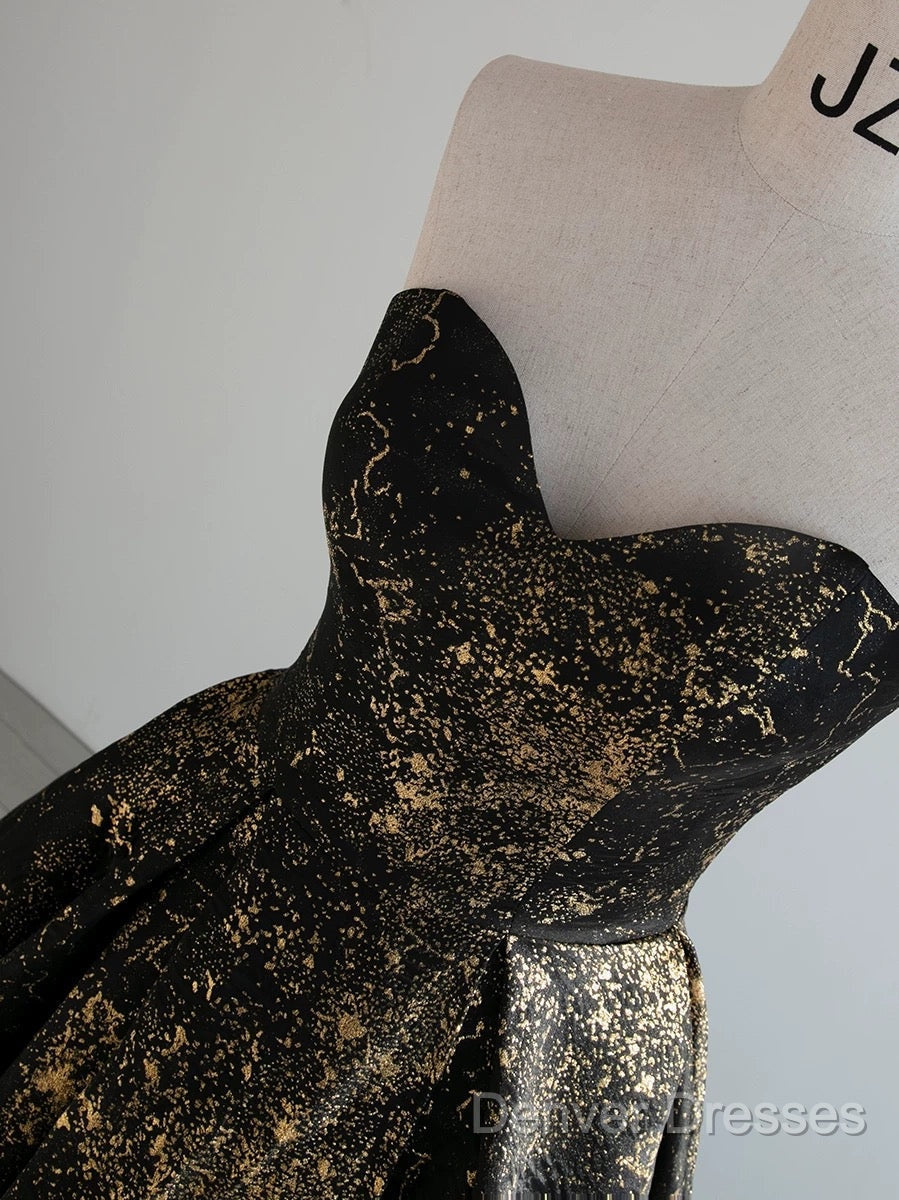 Vintage Ball Gown Sweetheart Sleeveless Long Prom Gown Fairy Black Prom Dress Secondary image