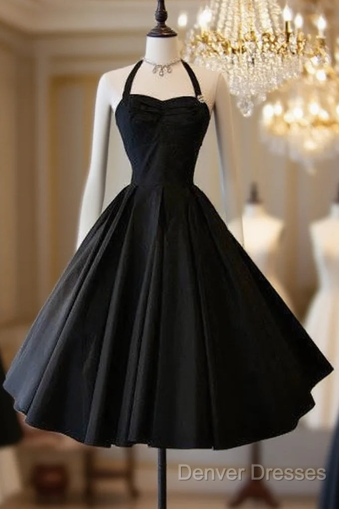 Vintage Black Short Homecoming Dress Main image
