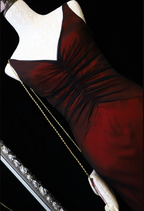 Vintage Bright Burgundy Mermaid V-Neck Ruched Satin Long Prom Dress Evening Dress