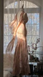Vintage Evening Dress, Sleeveless Long Party Gowns