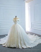 Vintage Lace Wedding Dress Off The Shoulder Bridal Gown