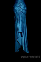 Vintage Mermaid Halter Neck Royal Blue Satin Backless Prom Gown Fairy Prom Dress