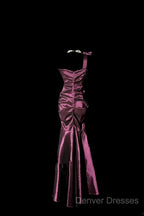 Vintage Mermaid One Shoulder Sleeveless Long Prom Gown Fairy Prom Dress